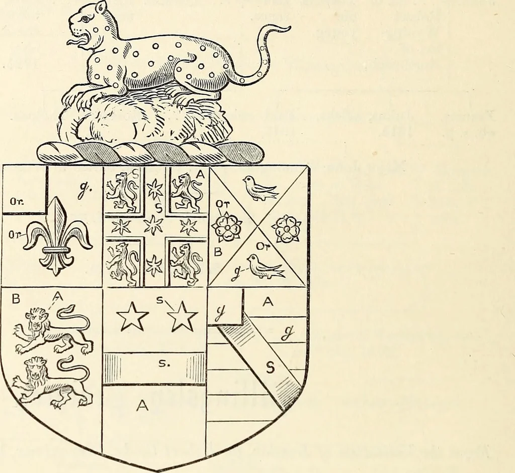 An illustration from Miscellanea genealogica et heraldica :, 1868, leaf 145