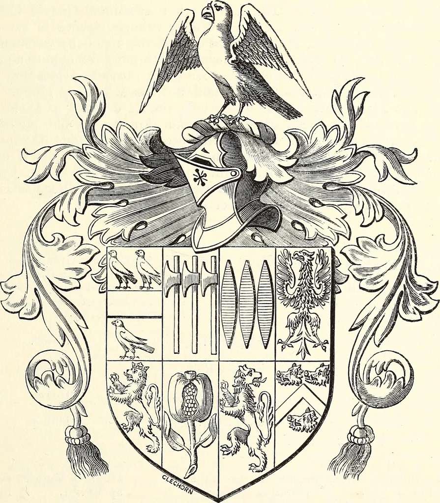 An illustration from Miscellanea genealogica et heraldica :, 1868, leaf 160
