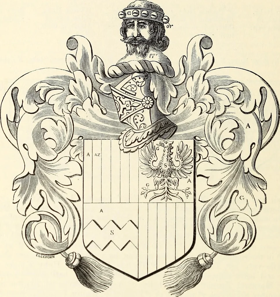 An illustration from Miscellanea genealogica et heraldica :, 1868, leaf 163