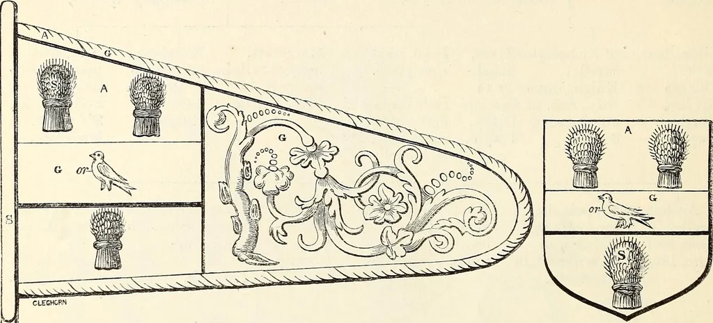 An illustration from Miscellanea genealogica et heraldica :, 1868, leaf 165