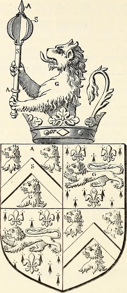 An illustration from Miscellanea genealogica et heraldica :, 1868, leaf 181