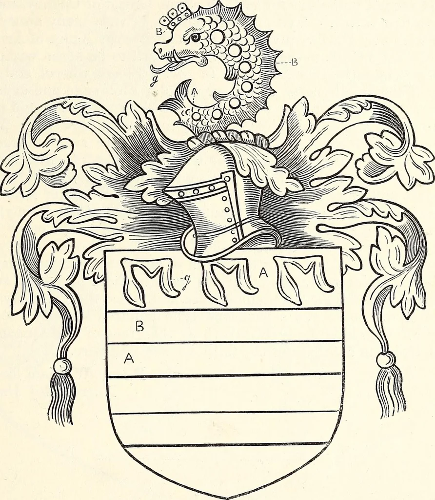An illustration from Miscellanea genealogica et heraldica :, 1868, leaf 20