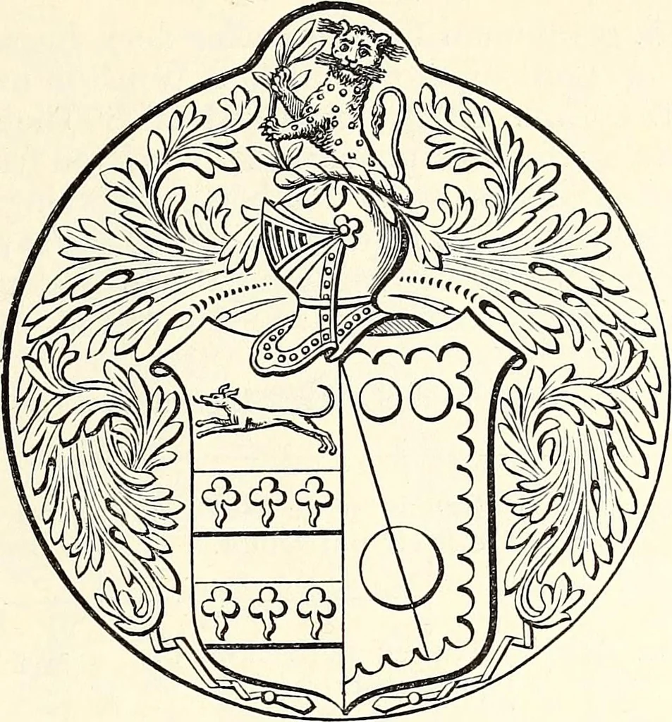 An illustration from Miscellanea genealogica et heraldica :, 1868, leaf 200