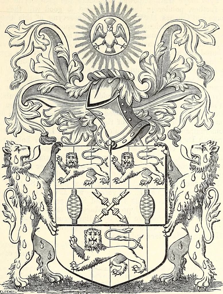 An illustration from Miscellanea genealogica et heraldica :, 1868, leaf 202