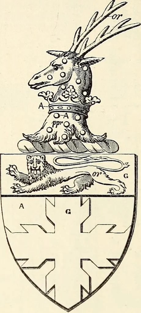 An illustration from Miscellanea genealogica et heraldica :, 1868, leaf 221