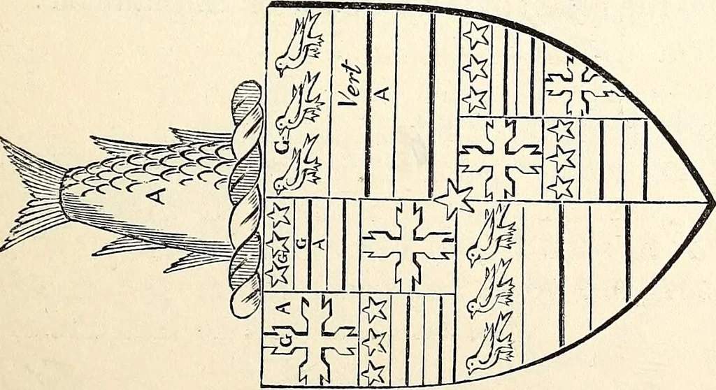 An illustration from Miscellanea genealogica et heraldica :, 1868, leaf 222