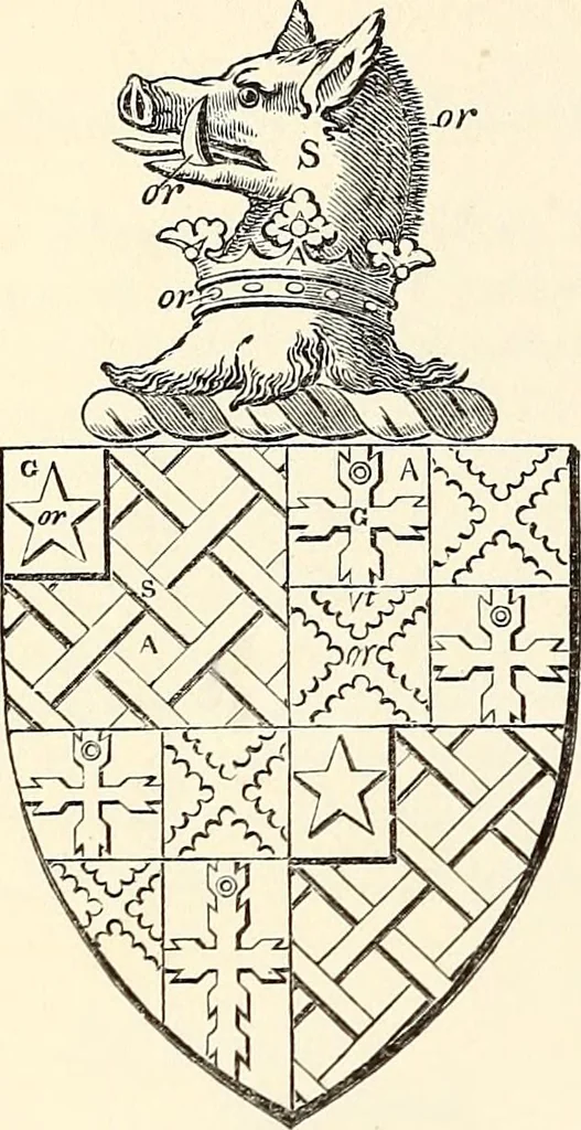 An illustration from Miscellanea genealogica et heraldica :, 1868, leaf 231
