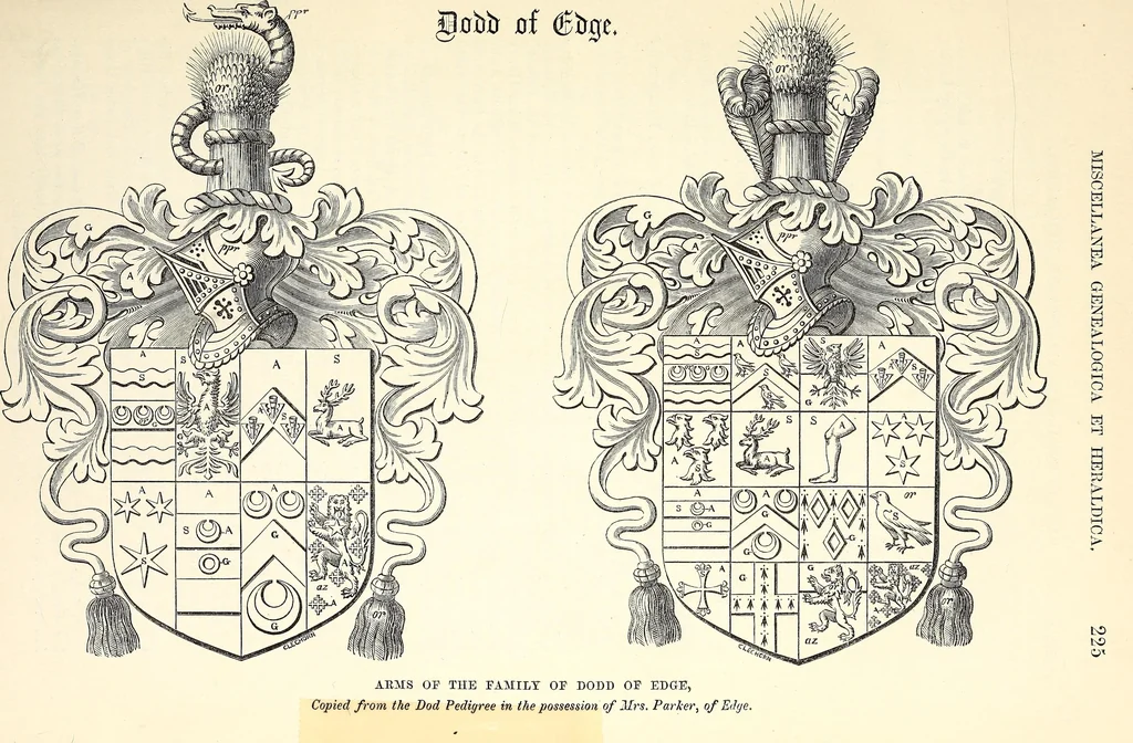 An illustration from Miscellanea genealogica et heraldica :, 1868, leaf 244