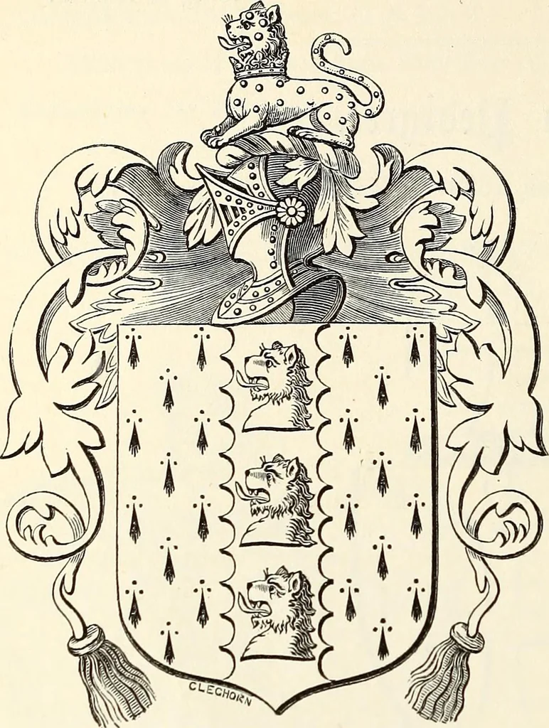 An illustration from Miscellanea genealogica et heraldica :, 1868, leaf 249
