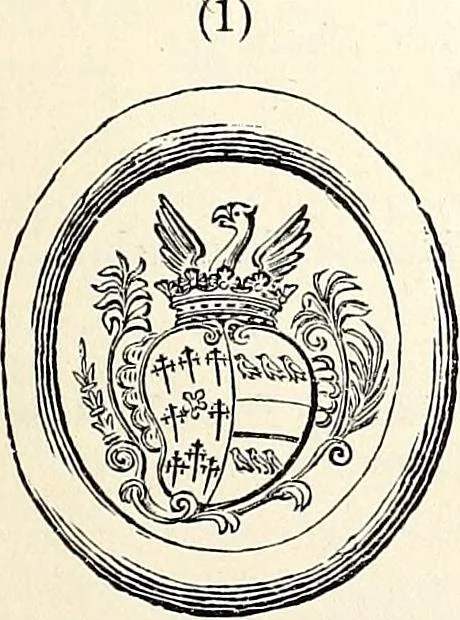 An illustration from Miscellanea genealogica et heraldica :, 1868, leaf 266