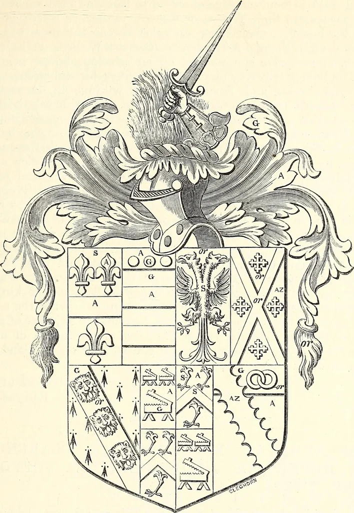 An illustration from Miscellanea genealogica et heraldica :, 1868, leaf 268