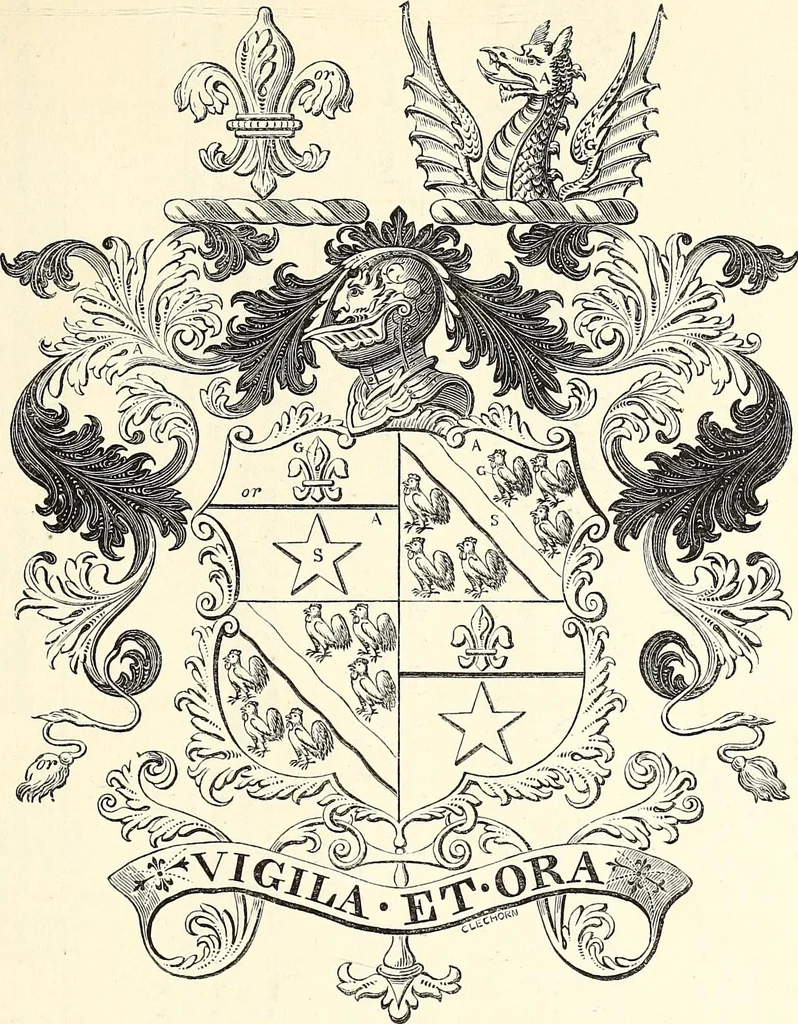 An illustration from Miscellanea genealogica et heraldica :, 1868, leaf 276