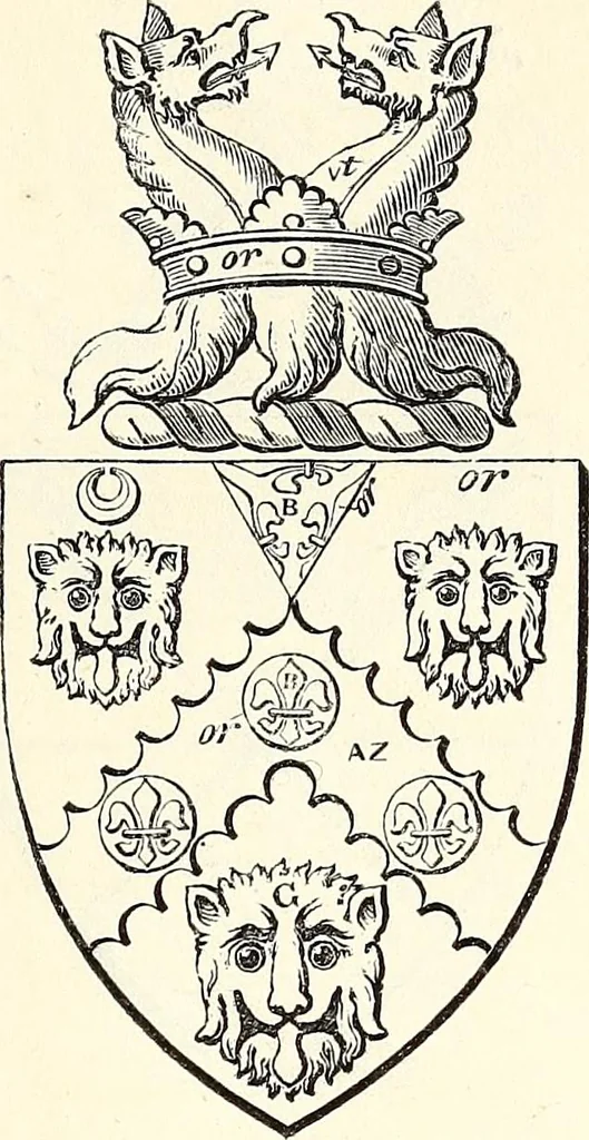 An illustration from Miscellanea genealogica et heraldica :, 1868, leaf 300