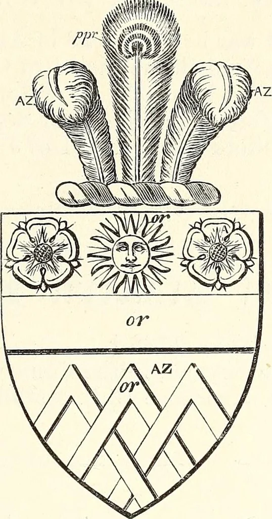 An illustration from Miscellanea genealogica et heraldica :, 1868, leaf 302