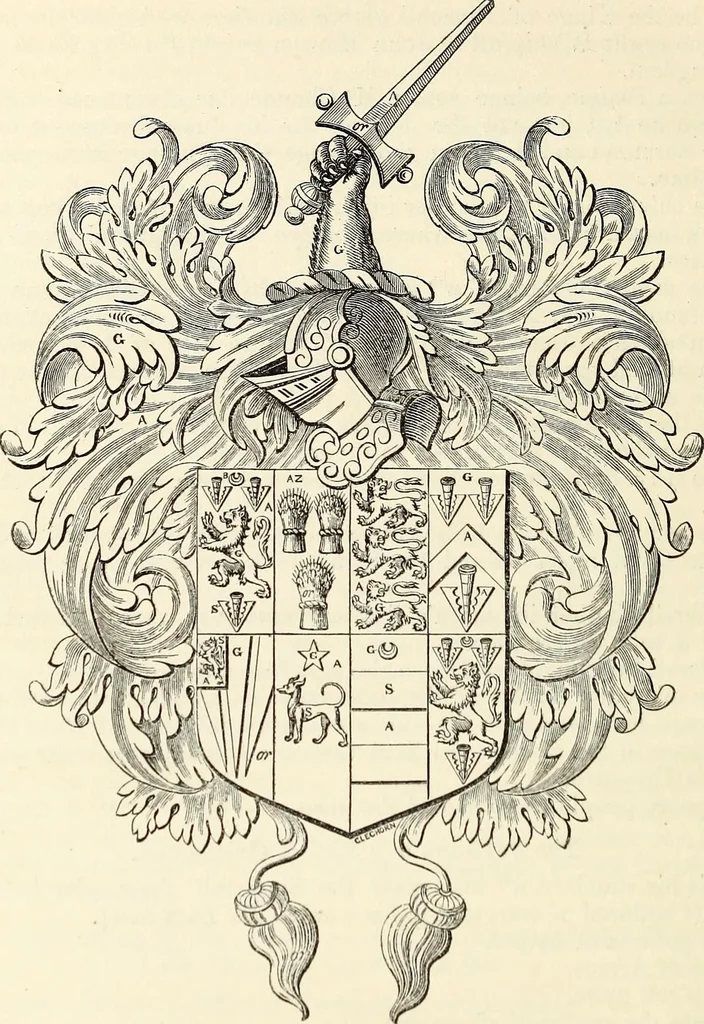 An illustration from Miscellanea genealogica et heraldica :, 1868, leaf 319