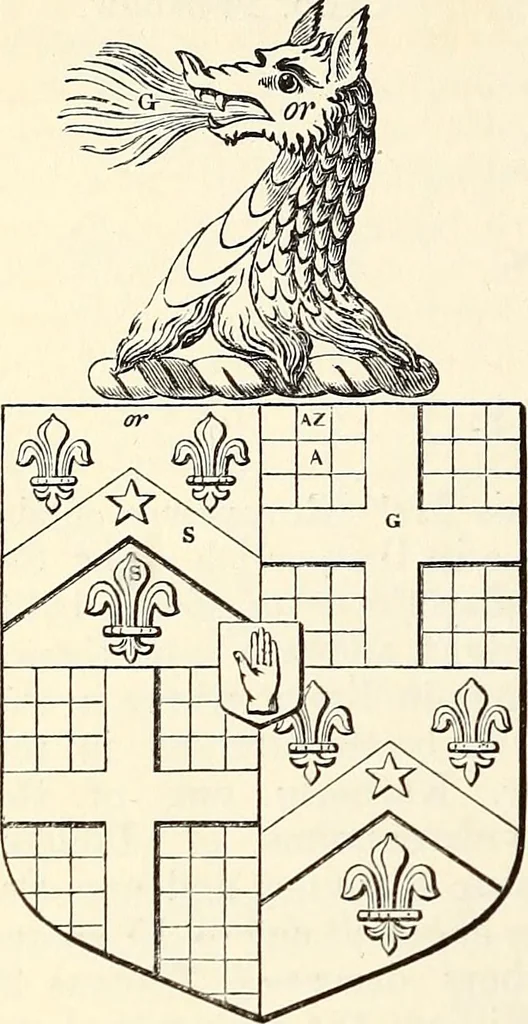 An illustration from Miscellanea genealogica et heraldica :, 1868, leaf 351