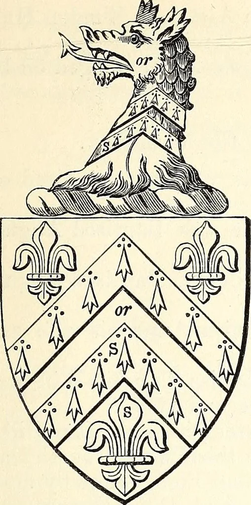 An illustration from Miscellanea genealogica et heraldica :, 1868, leaf 354