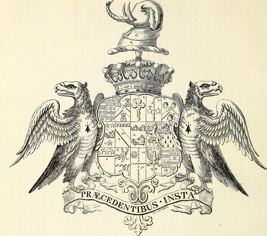 An illustration from Miscellanea genealogica et heraldica :, 1868, leaf 447