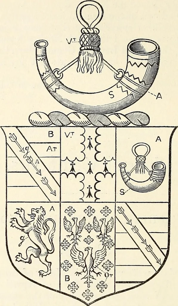 An illustration from Miscellanea genealogica et heraldica :, 1868, leaf 45