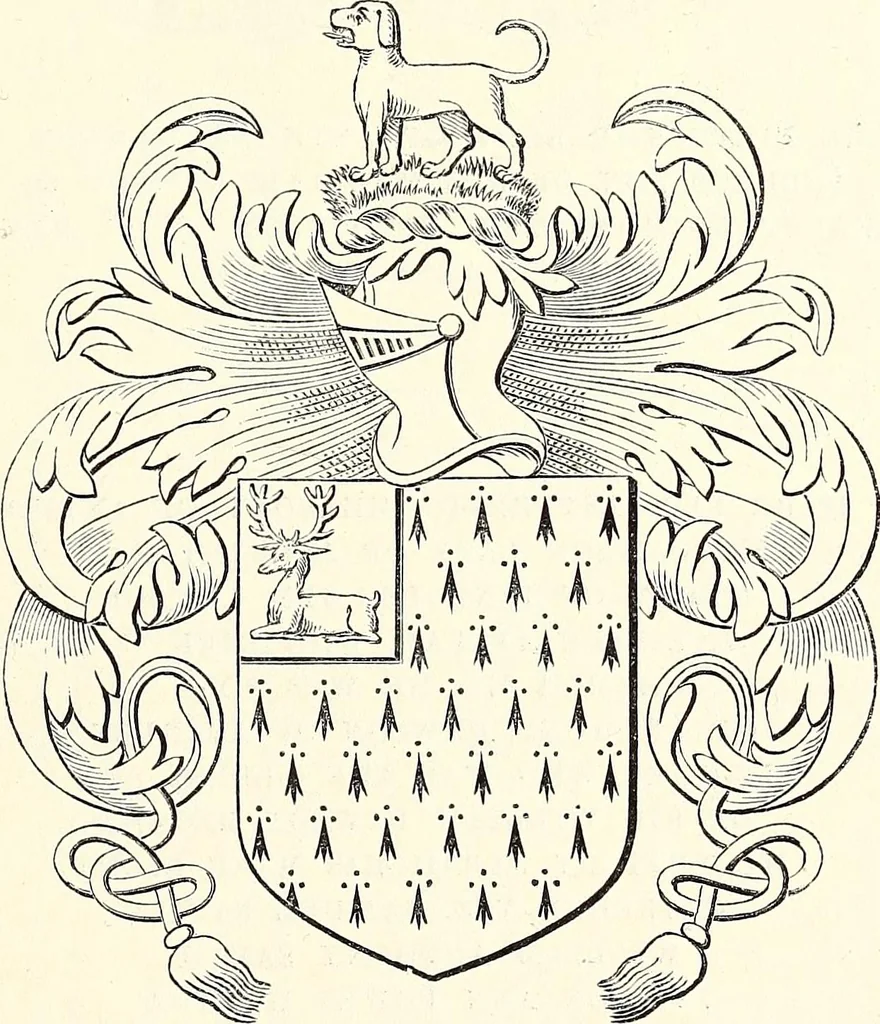 An illustration from Miscellanea genealogica et heraldica :, 1868, leaf 452