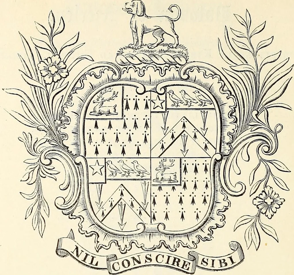 An illustration from Miscellanea genealogica et heraldica :, 1868, leaf 453