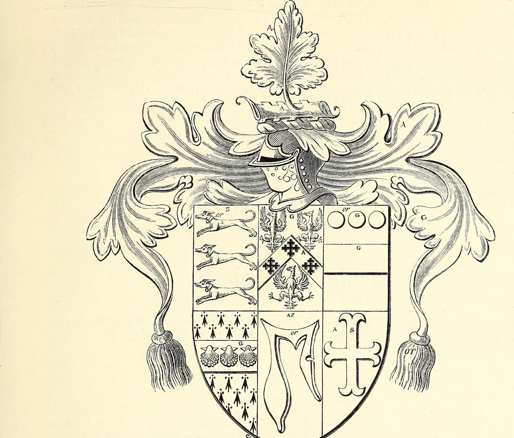 An illustration from Miscellanea genealogica et heraldica :, 1868, leaf 476