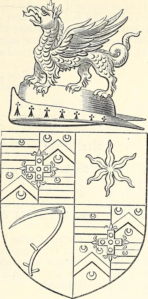 An illustration from Miscellanea genealogica et heraldica :, 1868, leaf 48