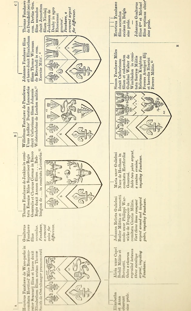 An illustration from Miscellanea genealogica et heraldica :, 1868, leaf 519
