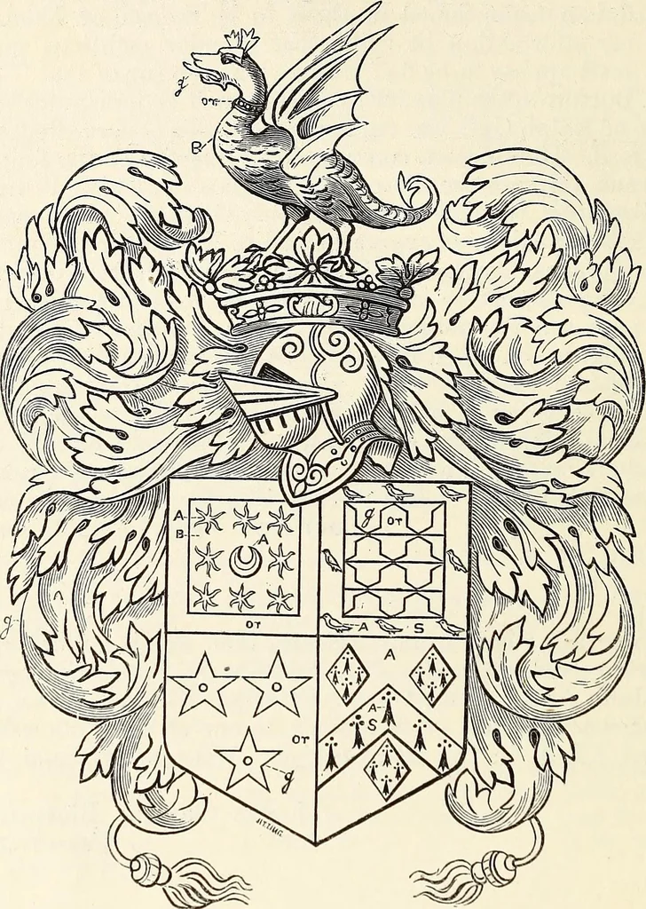 An illustration from Miscellanea genealogica et heraldica :, 1868, leaf 55