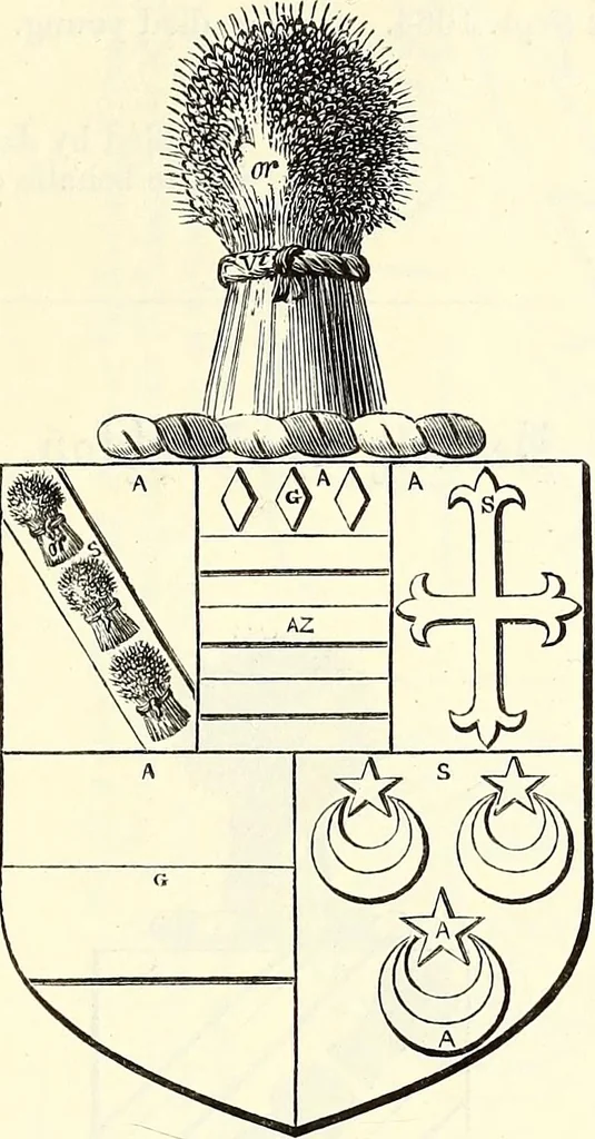 An illustration from Miscellanea genealogica et heraldica :, 1868, leaf 560
