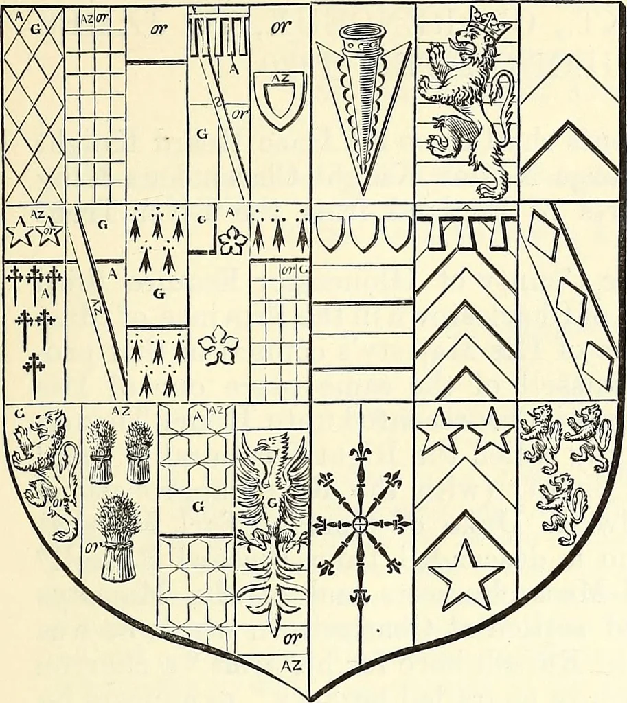 An illustration from Miscellanea genealogica et heraldica :, 1868, leaf 576