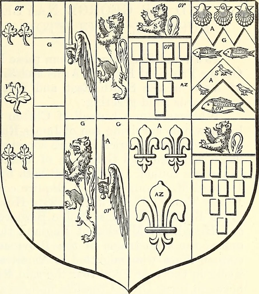 An illustration from Miscellanea genealogica et heraldica :, 1868, leaf 576