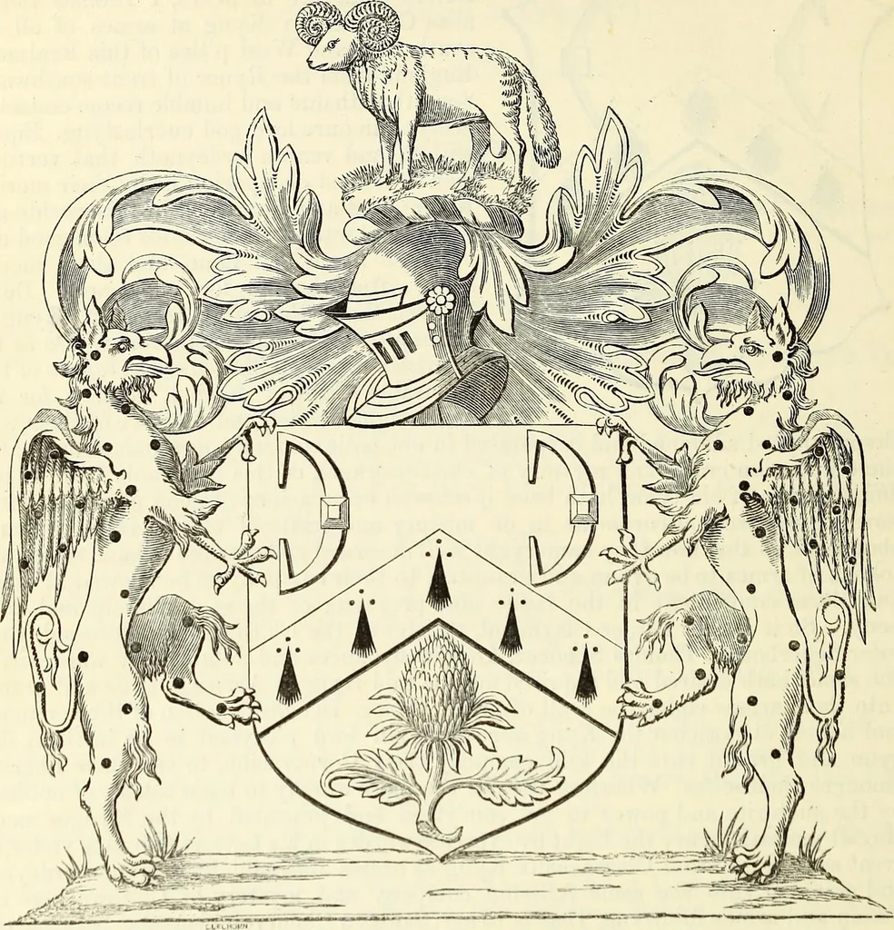 An illustration from Miscellanea genealogica et heraldica :, 1868, leaf 583
