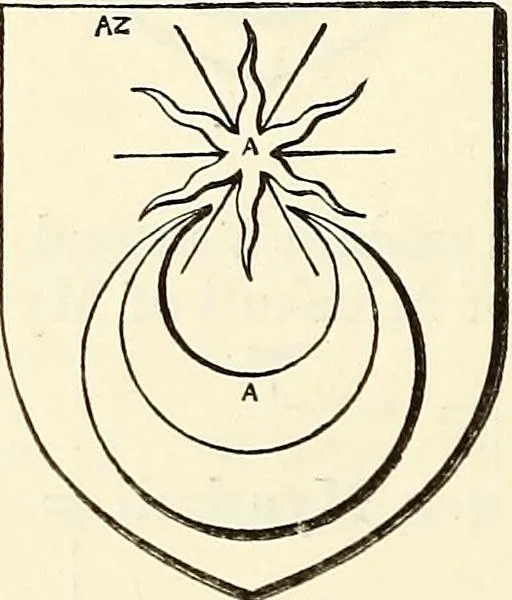 An illustration from Miscellanea genealogica et heraldica :, 1868, leaf 595