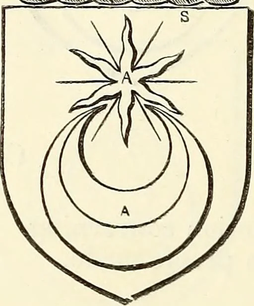 An illustration from Miscellanea genealogica et heraldica :, 1868, leaf 597