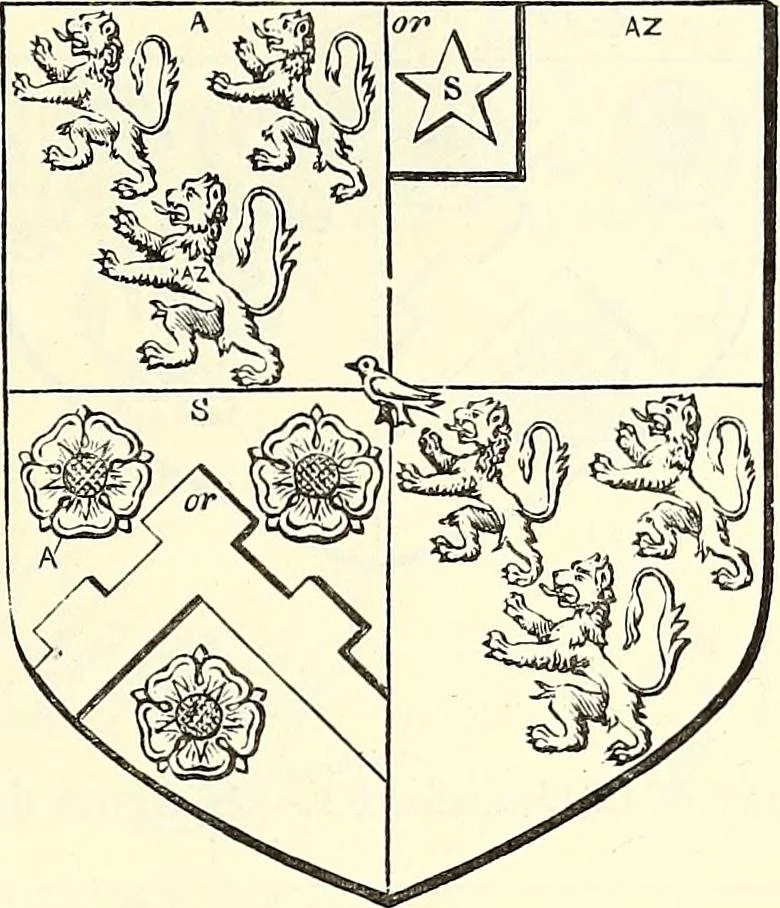 An illustration from Miscellanea genealogica et heraldica :, 1868, leaf 606