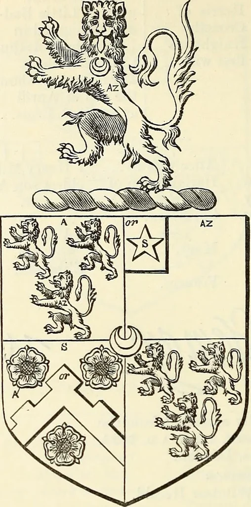 An illustration from Miscellanea genealogica et heraldica :, 1868, leaf 609