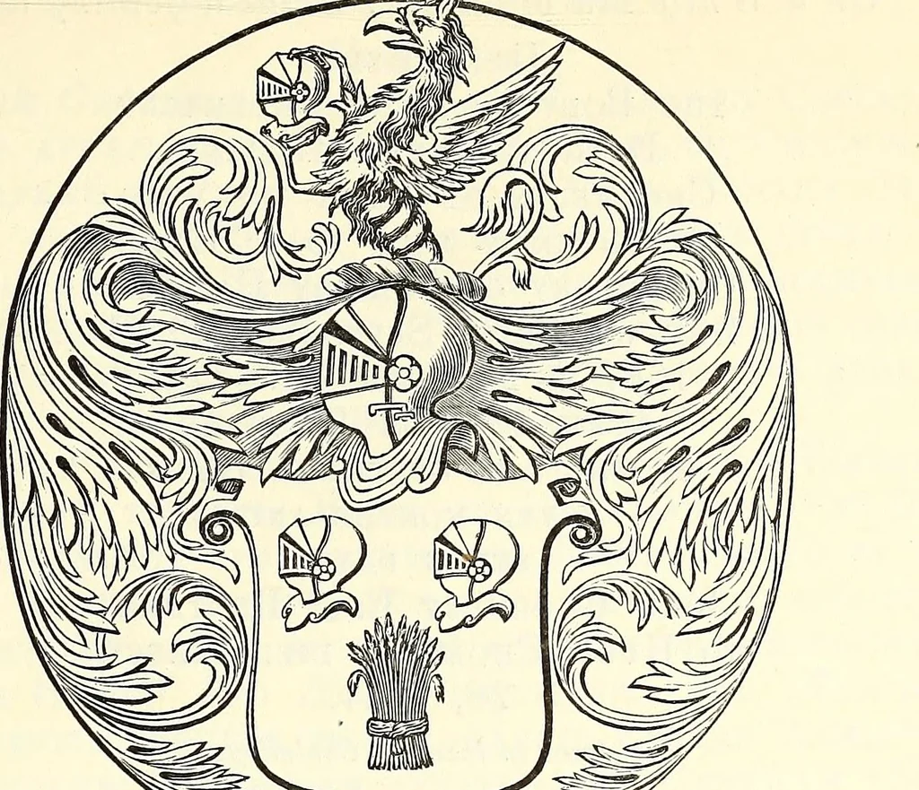 An illustration from Miscellanea genealogica et heraldica :, 1868, leaf 632