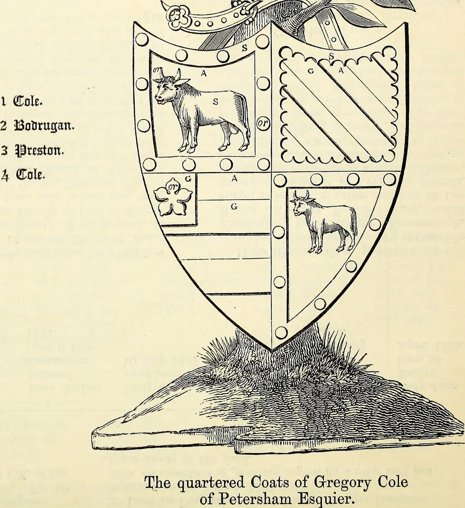 An illustration from Miscellanea genealogica et heraldica :, 1868, leaf 657