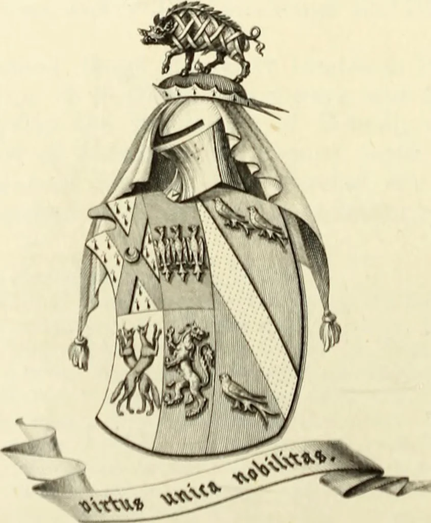 An illustration from Miscellanea genealogica et heraldica :, 1868, leaf 663