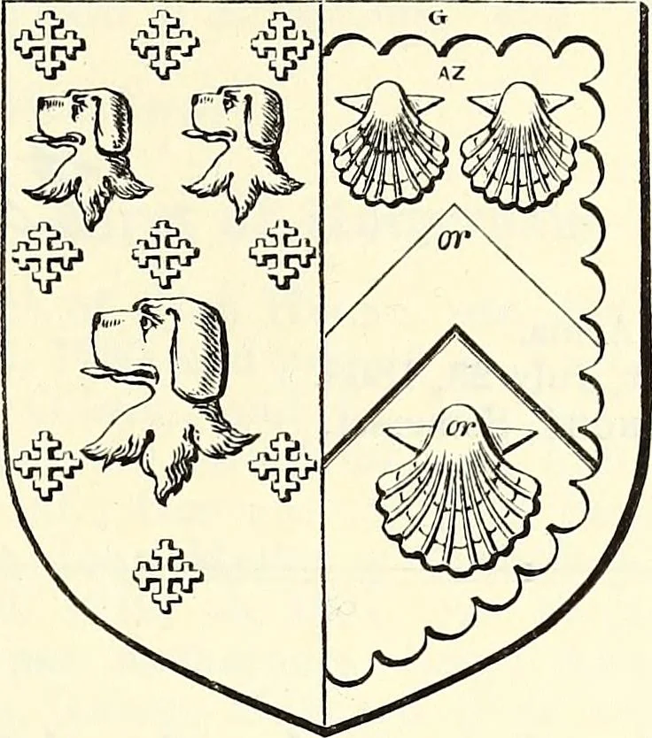 An illustration from Miscellanea genealogica et heraldica :, 1868, leaf 672