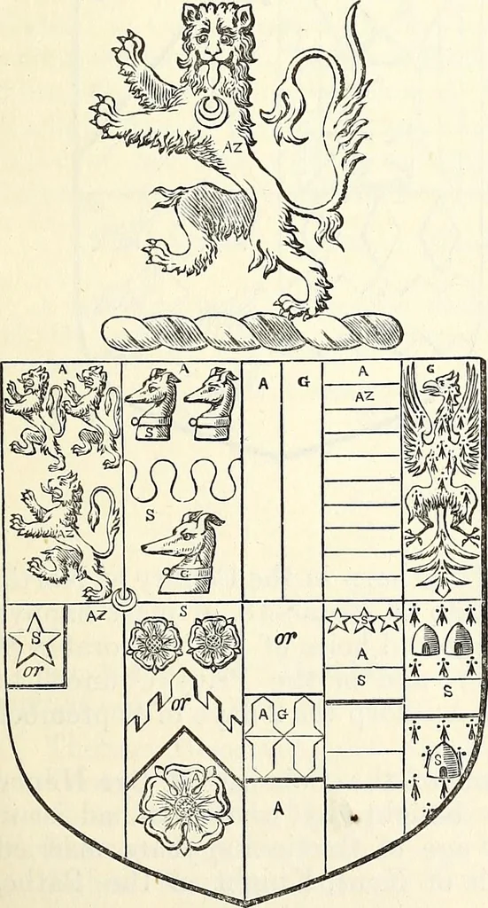 An illustration from Miscellanea genealogica et heraldica :, 1868, leaf 684