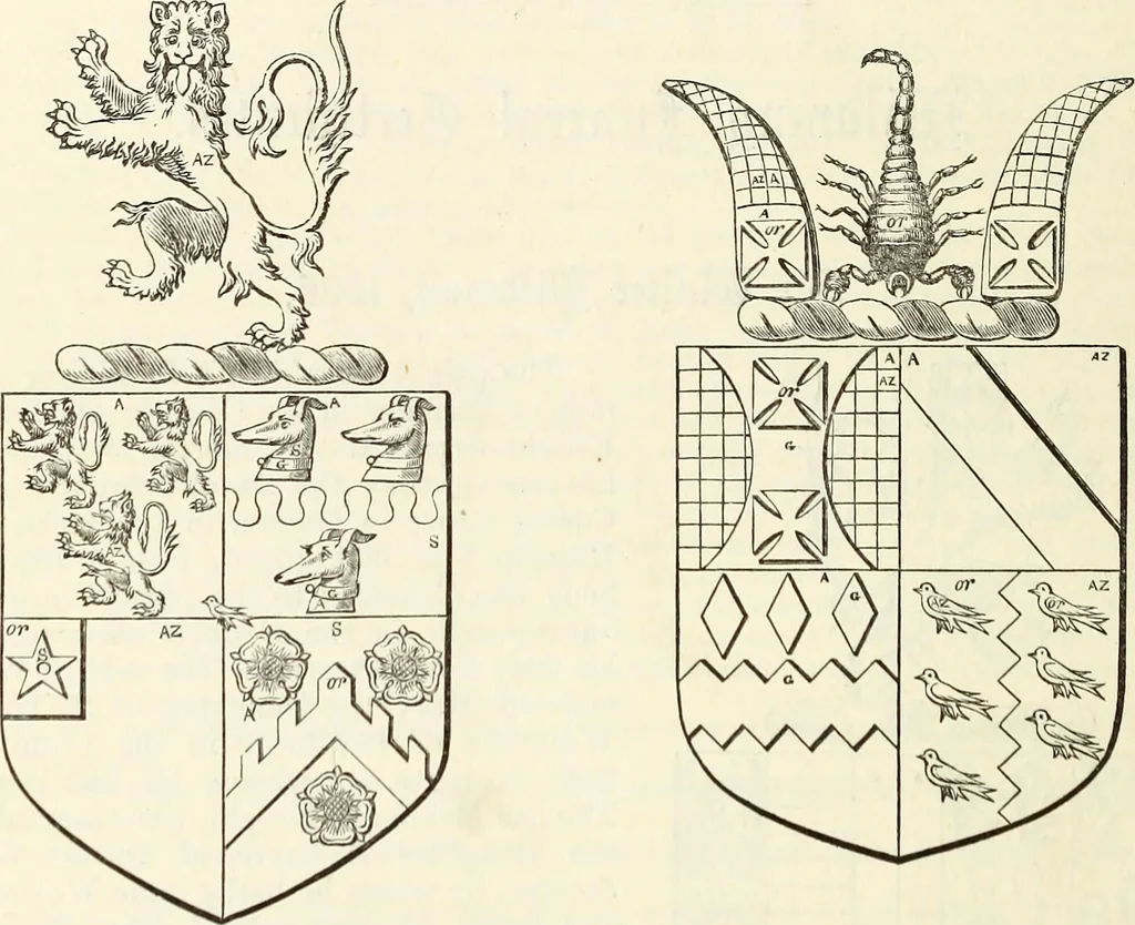 An illustration from Miscellanea genealogica et heraldica :, 1868, leaf 685