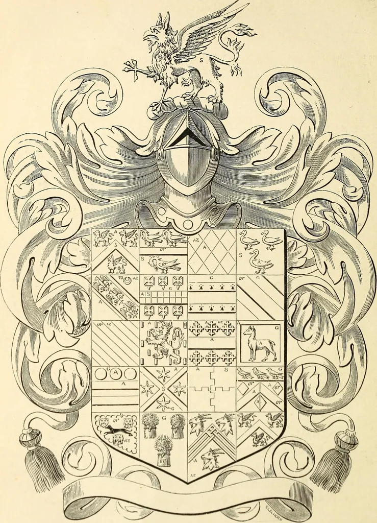 An illustration from Miscellanea genealogica et heraldica :, 1868, leaf 743