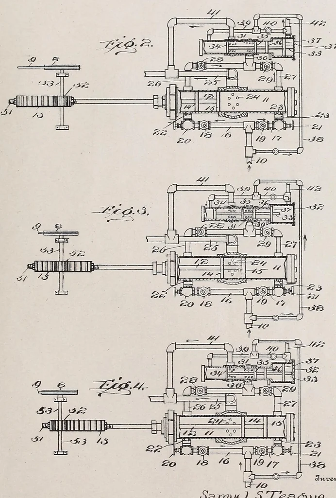 An illustration from Miscellaneous U.S. elevator patents, 1880, leaf 701