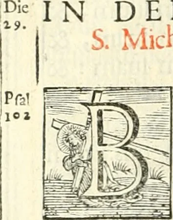 An illustration from Missale Romanum ex decreto Sacro-Sancti Concilii Tridentini restitutum, 1690, leaf 597