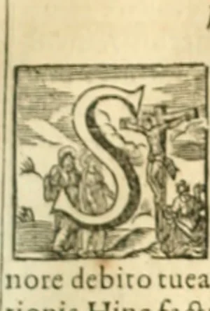 An illustration from Missale Romanum ex decreto Sacro-Sancti Concilii Tridentini restitutum, 1690, leaf 8