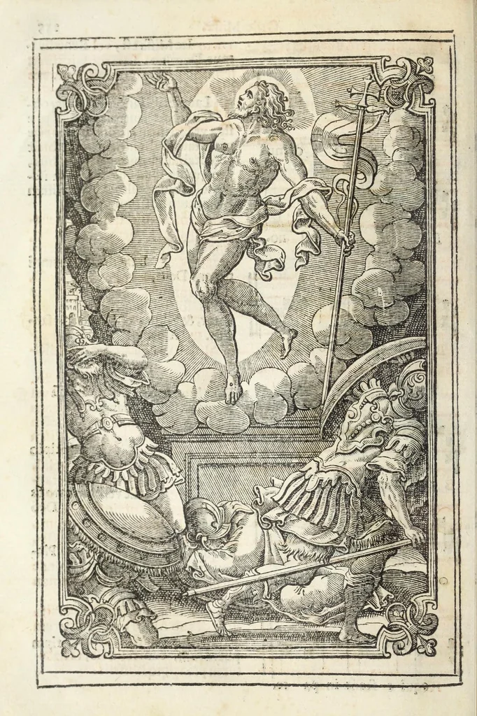 An illustration from Missale Romanum ex decreto Sacrosancti Concilij Tridentini restitutum : Pii V. Pont. Max. iussu editum et Clementis VIII. auctoritte recognitum, 1623, leaf 322