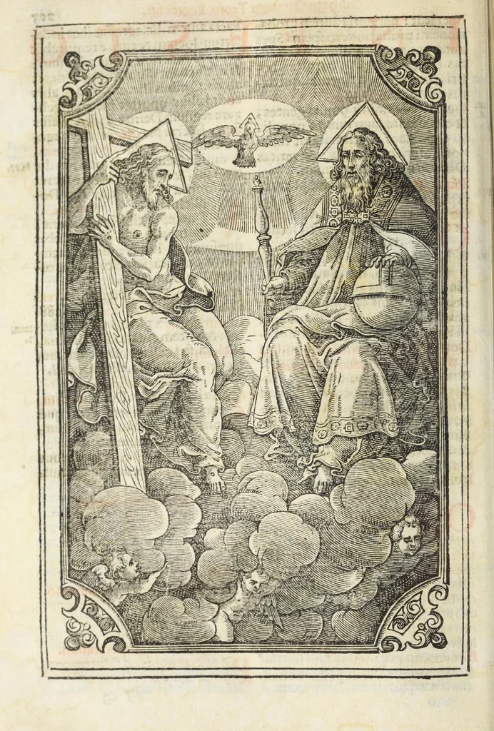 An illustration from Missale Romanum ex decreto Sacrosancti Concilij Tridentini restitutum : Pii V. Pont. Max. iussu editum et Clementis VIII. auctoritte recognitum, 1623, leaf 360