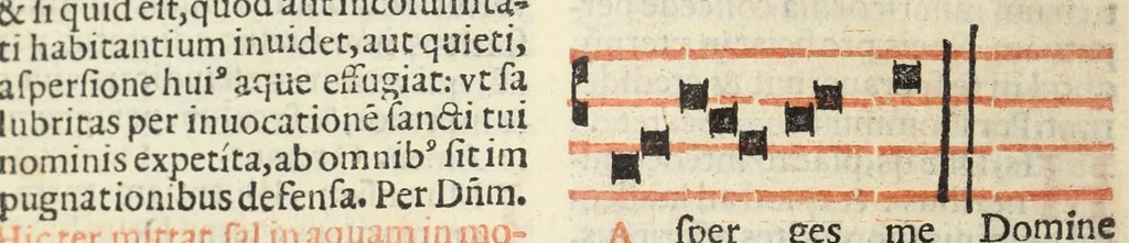 An illustration from Missale Romanum ex decreto Sacrosancti Concilij Tridentini restitutum : Pii V. Pont. Max. iussu editum et Clementis VIII. auctoritte recognitum, 1623, leaf 618